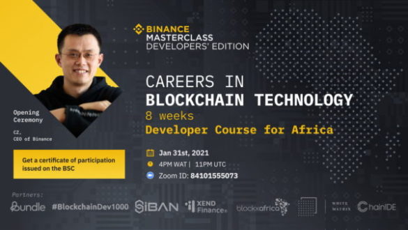 The Binance Masterclass for Developers in Africa 2021