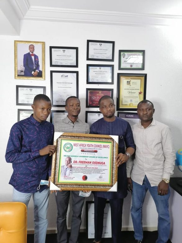 The West African Youth Council Honors Dr. Freeman Osonuga as West African Person of the Year 2020