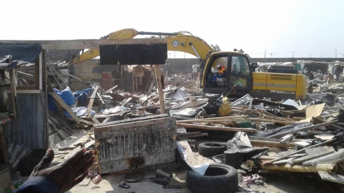 Lagos State demolishes illegal structures at Idera Schemes and Lekki Coastal City