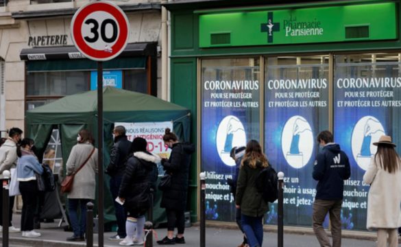 Half of Europe on track to catch omicron, world economy at risk