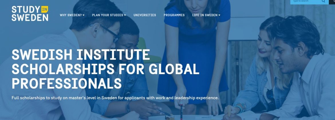 Swedish Institute Scholarships for Global Professionals