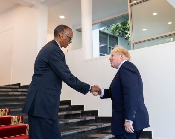 UK PM Holds Talks With Rwandan President