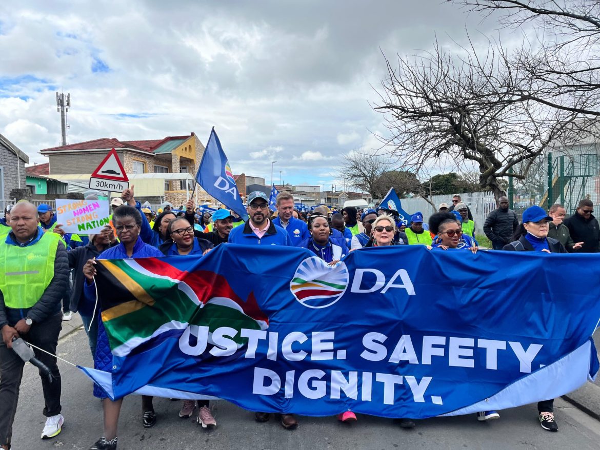 DA Marches in Gugulethu Over GBV and DNA Backlog