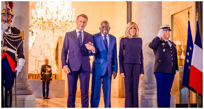 Tinubu in france